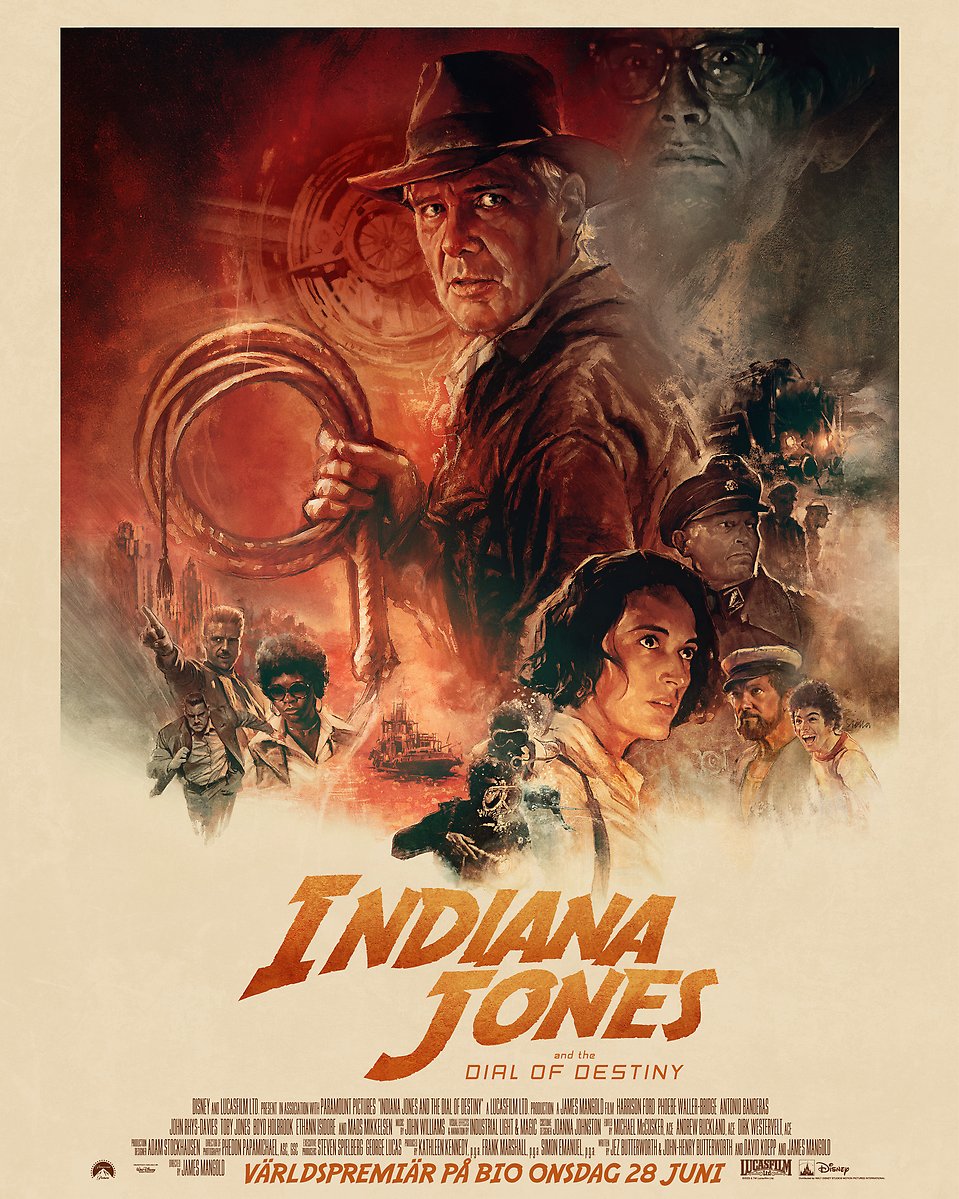 Affisch för filmen Indiana Jones and the Dial of destiny